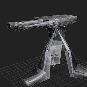 Defender Turret
My latest work, has taken me about a day. Already finished the mesh and rigged it, but cba to animate it.

I was thinking that it c