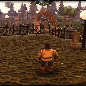 Town square area