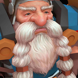 Dwarf Face With Beard