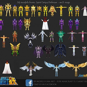 Saintseiya 3dmodels - pack1