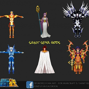 [3D Models] Saint Seiya Gods.