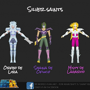 [3D Models] Silver Saints - Saint Seiya