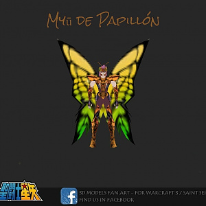 [3D Model] Myu de Papillon - Saint Seiya