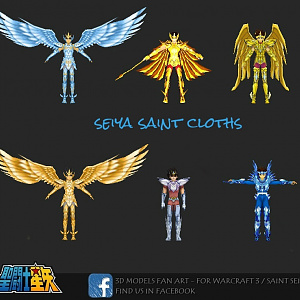 [3D Models] Seiya - Saint Cloths - Pack