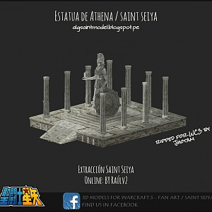 SAINTSEIYA3DMODELSESTATUADEATHENEA