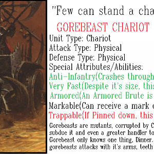 Gorebeast Chariot Info