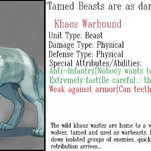 Khaos Warhounds Info