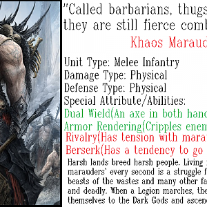 Khaos Marauder(Dual Weapons) Info
