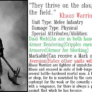 Khaos Warrior(Dual Weapons) Info