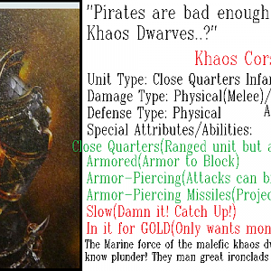 Khaos Corsair Info