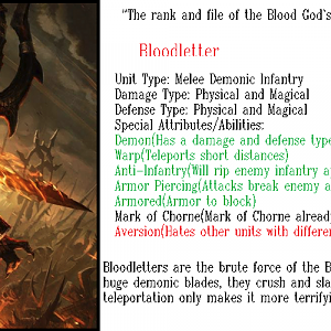 Bloodletter Info