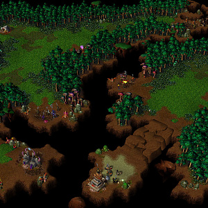 The upper left of the map