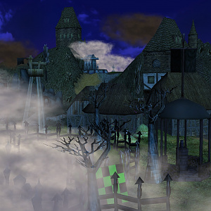 By the graveyard