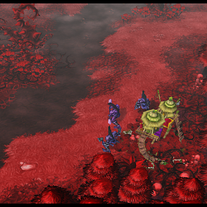 Emerald Nightmare - Goblin Shop and green creep camp