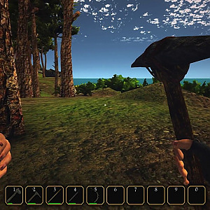 [Unity] island Survival - First gameplay footage - Creating The First Sword!