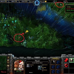 Mortar Wars Picture 1, Myself, and my prey. Beginning game.
Hint: Aim for your target after your ally shoots.
