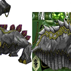 This is some sort of thunder lizard. But it is not much freehand, most of it is just recolour.