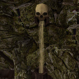Decoration in the Stonehaven Catacombs