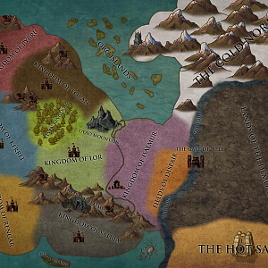 Political Map of Arkain WIP 1