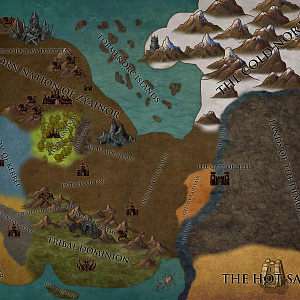 Political Map of Arkain WIP 2