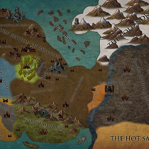 Political Map of Arkain WIP 3