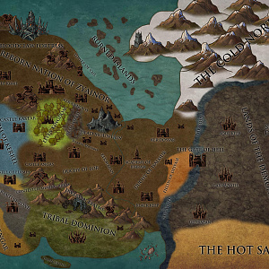 Political Map of Arkain WIP 4