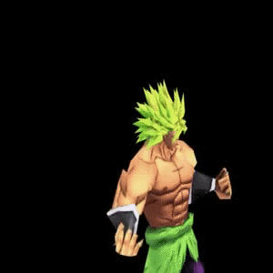 Broly attack animation