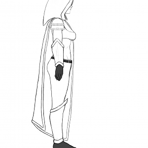 WC3 Jaina Remake Concept Sketch 2.0(side view)