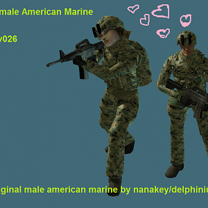 Female American Marine v026