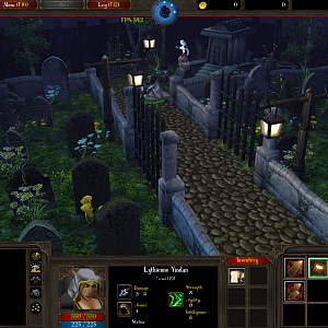 Re-created graveyard