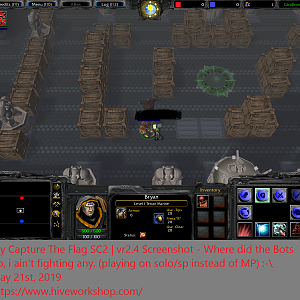 My Capture The Flag SC2 | vr2.4 Screenshot - Where did the Bots go, i ain't fighting any. (playing on solo/sp insead of MP) :-\ (May 21st, 2019)