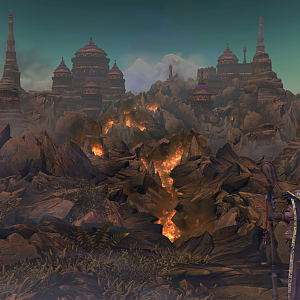 Fiery mountains
