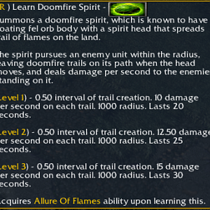 Doomfire Spirit Description