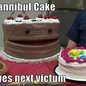 Cannibal Cake EATS CAKE