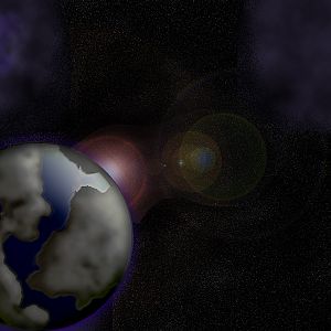 To be honest: I hate the planet, the moon and the "sun" (basically a lens flare).
The nebula-thing in the corner is the best part of it and it was th