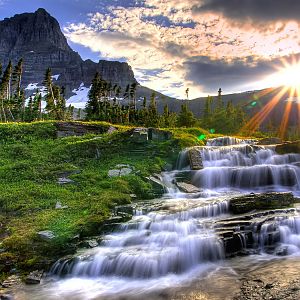 Small Waterfall HDR 1920x1080 HDTV 1080p