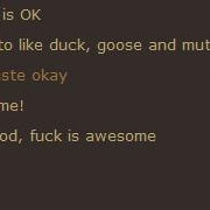 Indeed, fuck is awesome!