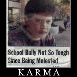 karma its a bitch aint it demotivational poster