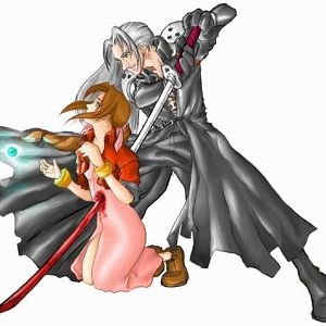 Sephiroth and Aeris