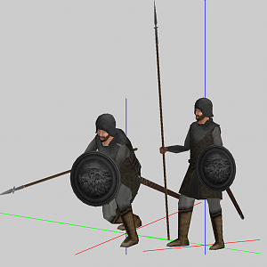 Stark Medium Soldier / Stand Defend (with spear) Anim