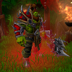 "Sarr'ak" Custom Hero with custom weapon.