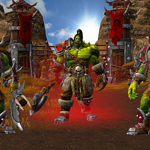 Warsong grunts led by Grommash
