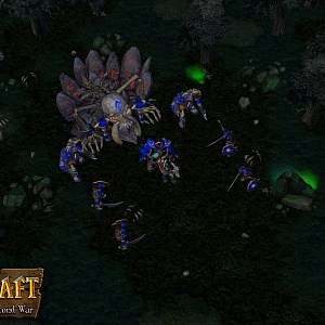 Death Knight biding his time by the Temple of the Damned