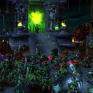 In front of the Dark Portal