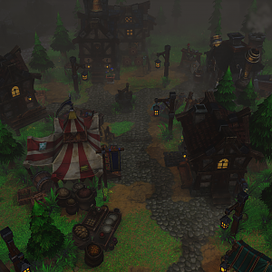 A Village at Night 1