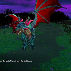 Warcraft 3 The Nightmare Teaser: Malfurion and Lethon Cutscene