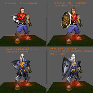 Warrior Light and Medium Armours