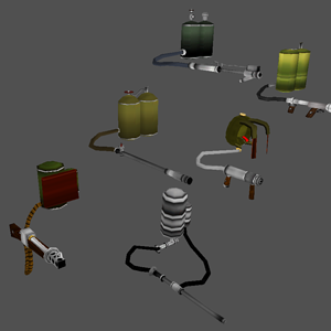Made weapons: Flamethrowers
