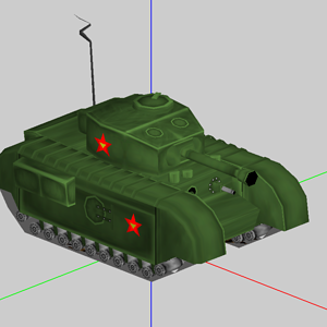 Churchill with Soviet vehicles textures