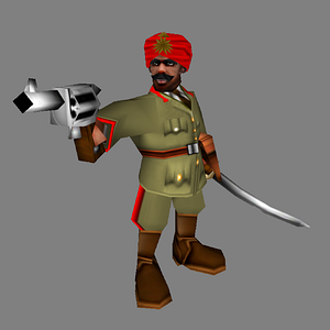 Indian Sahib (British Raj Officer)